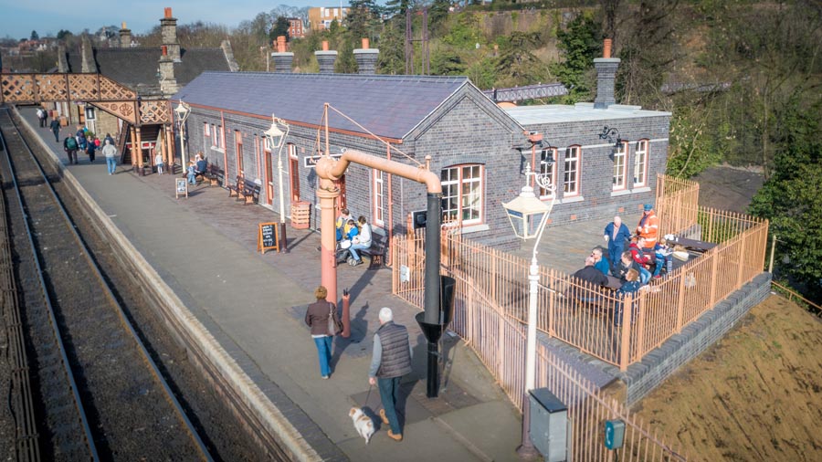 Authentic staffordshire bricks were used to minimise impact on a sensitive heritage landscape at Bridgnorth Station